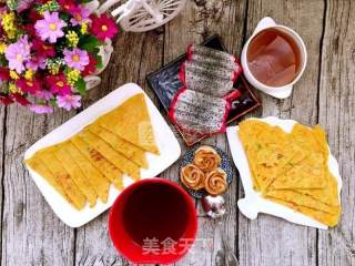 胡萝卜虾皮鸡蛋饼的做法步骤：9