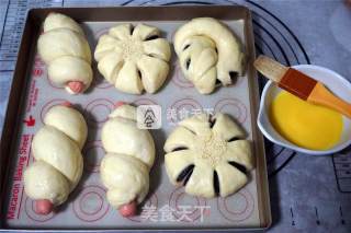 椰汁花式面包的做法步骤：12