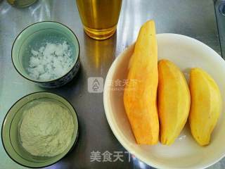 香炸地瓜丸的做法步骤：1