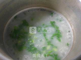 菜芯排骨大米粥的做法步骤：7