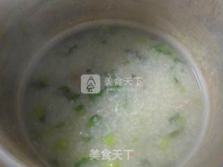 菜芯排骨大米粥的做法步骤：10