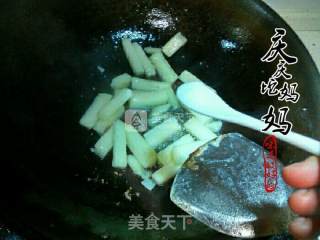 剁椒淮山炒肉片的做法步骤：7