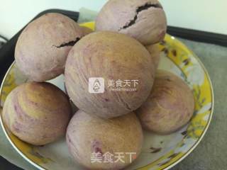 紫薯豆沙酥的做法步骤：21