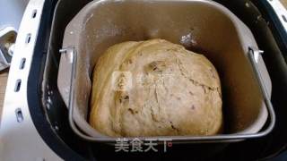 自制懒人面包机版面包——香甜咖啡葡萄干面包的做法步骤：5