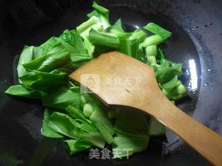咖喱菜芯波纹面的做法步骤：3