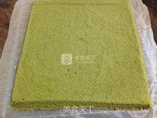 抹茶草莓蛋糕卷的做法步骤：14