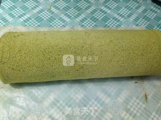 抹茶草莓蛋糕卷的做法步骤：18