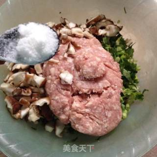 发面香菇肉煎饼的做法步骤：4