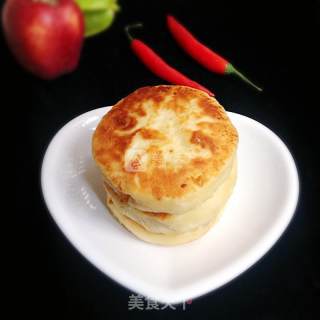 发面香菇肉煎饼的做法步骤：14