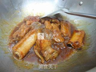 冰花梅酱烧排骨的做法步骤：7