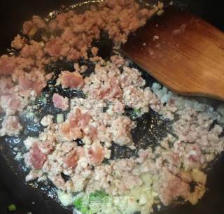 玉米胡萝卜炒肉末的做法步骤：5