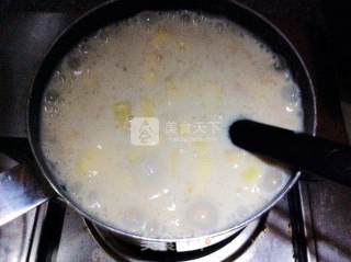 蓝莓苹果燕麦牛奶布丁（oatmeal pudding）by：普蓝高科蓝莓美食特约撰稿人的做法步骤：7