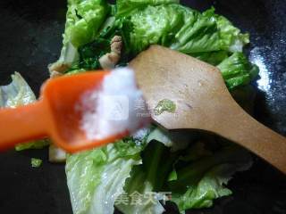 五花肉炒生菜的做法步骤：8