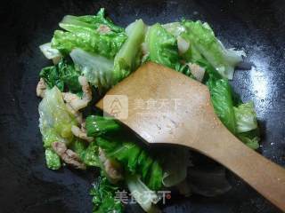 五花肉炒生菜的做法步骤：9