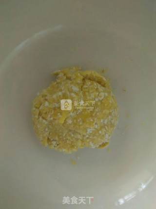 蛋黄燕麦饼的做法步骤：2