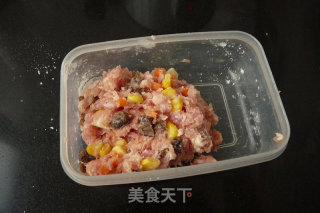 海参肉饼小米饭的做法步骤：4