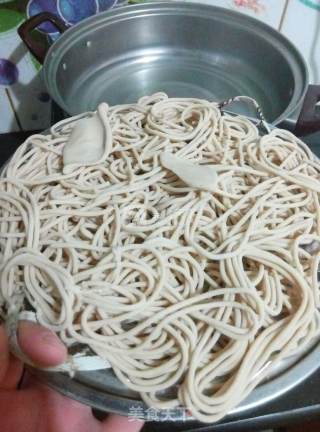 韭菜炒莜面的做法步骤：6