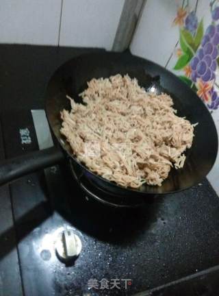 韭菜炒莜面的做法步骤：9