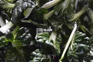 塔苦菜烧冬笋的做法步骤：4