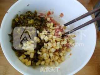 雪菜肉末包的做法步骤：5