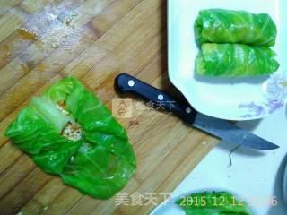 三鲜包菜卷的做法步骤：4