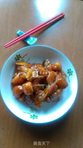 拔丝红薯的做法步骤：12