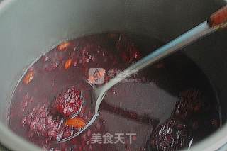 红豆红枣枸杞黑米粥的做法步骤：6