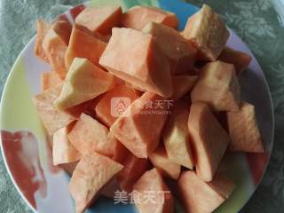 百变甜品【冬季篇】排毒瘦身 赤小豆红薯糖水的做法步骤：3