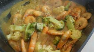 泰式椰汁咖喱虾的做法步骤：8