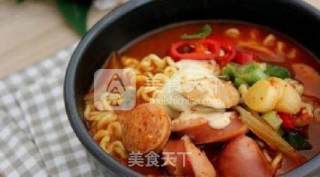 部队锅（韩国的一种火锅）的做法步骤：11