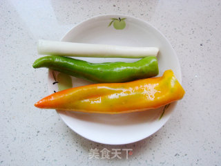 凉拌青椒丝的做法步骤：1