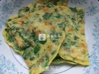 芹菜鸡蛋饼的做法步骤：8