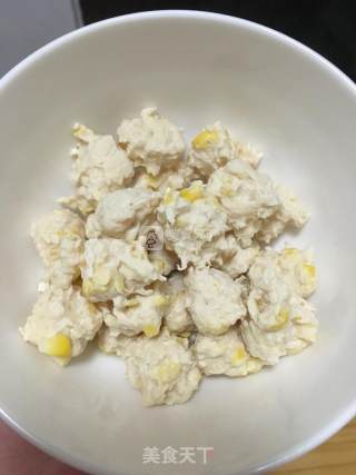 宝宝辅食~鸡肉玉米肠的做法步骤：7