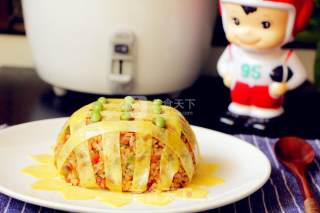【大同星座菜谱】阳光蛋包饭-射手座的做法步骤：9