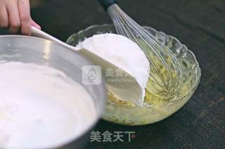桂花戚风蛋糕的做法步骤：6