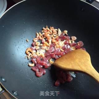 香炒糯米饭的做法步骤：7