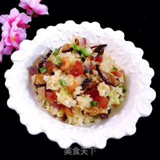 香炒糯米饭的做法步骤：16