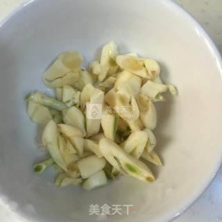 蒜炒塘好菜的做法步骤：1