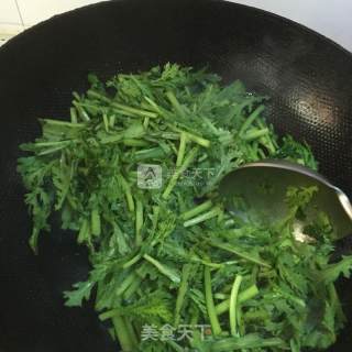 蒜炒塘好菜的做法步骤：4
