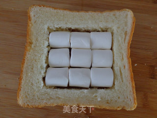 花生酱棉花糖土司的做法步骤：6