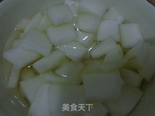 肉片炖冬瓜的做法步骤：2