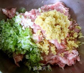 鲜肉香菜炸藕盒的做法步骤：5