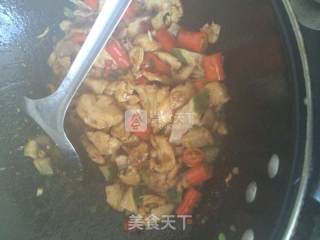 萝卜干炒鸡胸肉的做法步骤：6
