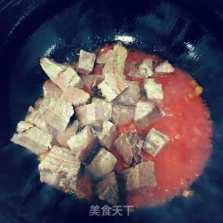 番茄牛肉汤的做法步骤：5