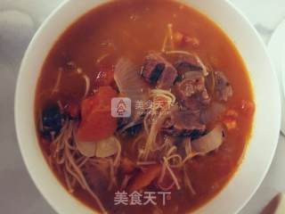 番茄牛肉汤的做法步骤：11