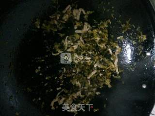 雪菜肉丝面的做法步骤：6