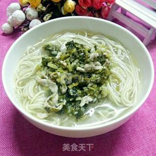 雪菜肉丝面的做法步骤：9