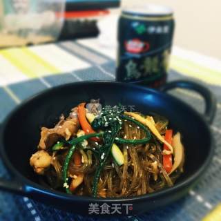 韩式炒红薯粉的做法步骤：5