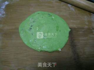 绿色千层馅饼的做法步骤：8