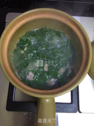 瘦肉枸杞叶汤的做法步骤：4